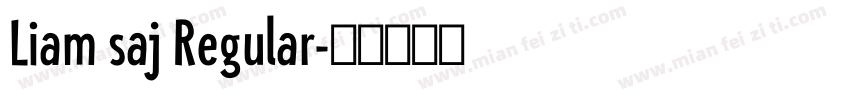 Liam saj Regular字体转换